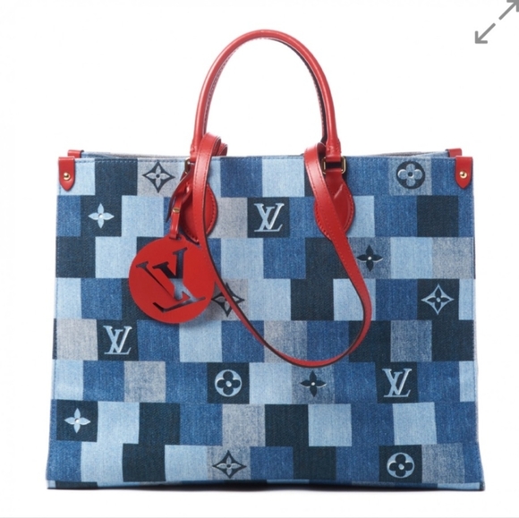 Louis Vuitton Handbags - ❗️SOLD❗️2×🎉HP🎉Louis Vuitton Denim Damier Monogram Blue Rouge Onthego GM